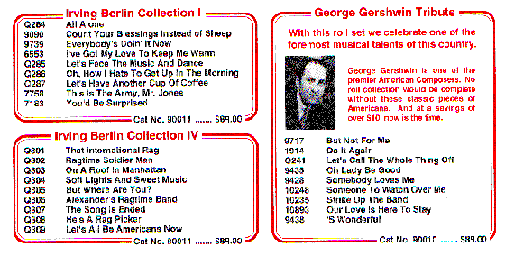 Image from QRS Roll Catalog 1999-2000
