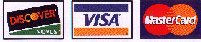 Discover, VISA, MasterCard