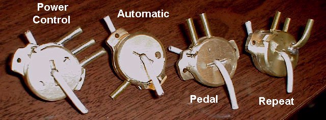Brass Ampico Function Switches
